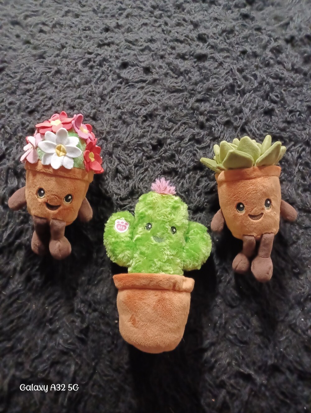 Build-A-Bear Workshop Plant Plush Lot of 3 Potted Plants & Cactus Small